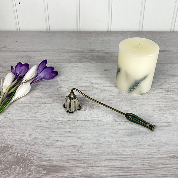 Vintage White Candle Snuffer