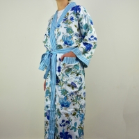 Blue Rose Dressing Gown