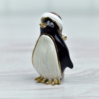 Christmas Penguin Trinket Box