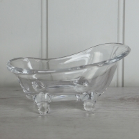 Glass Bath Soap Dish 