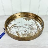 Grasses & Crane Tray