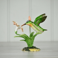 Hummingbird With Lilly Trinket Box 