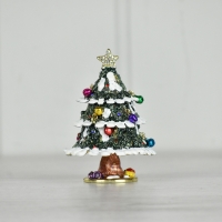 Large Christmas Tree Trinket Box