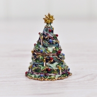 Mini Christmas Tree Trinket Box