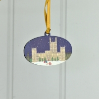 Oval Wooden Decoration 
