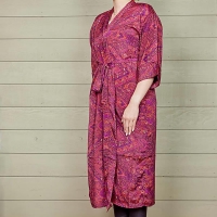 Pink Silk Dressing Gown 