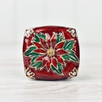 Poinsettia Trinket Box