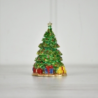 Regal Christmas Tree Trinket Box 