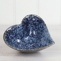 Small Blue Heart Dish