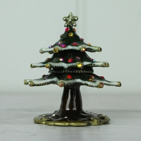 Sparkly Christmas Tree Trinket Box