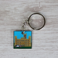 Vintage Car and Castle Keyring