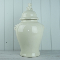White Temple Jar