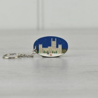 Wooden Christmas Keyring